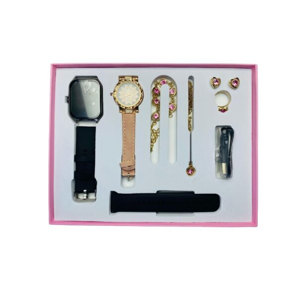 Deluxe Girls Smart Watch Gift Set – With Jewelry & Dual Watches - Image 4