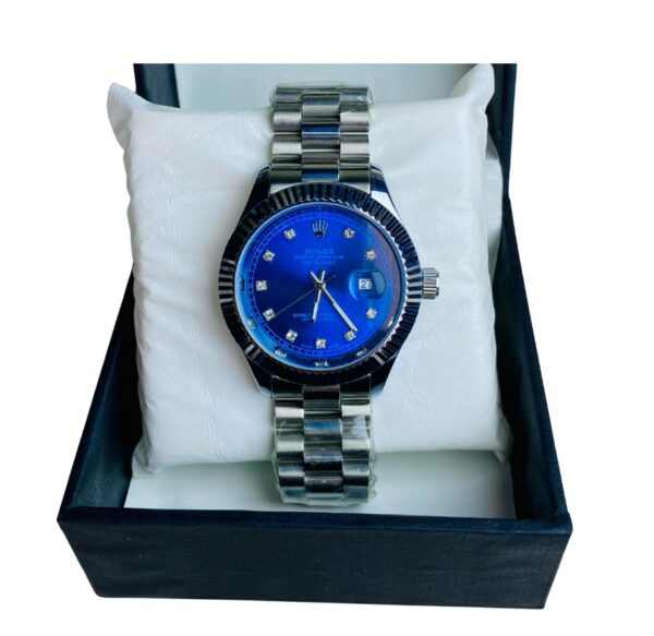 Rolex Classic Blue Dial  Watch (Date Version)