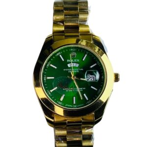 Rolex Golden Green Dial  Watch – Luxury Edition (Day-Date)