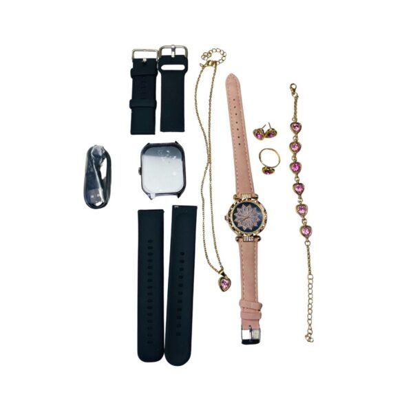Deluxe Girls Smart Watch Gift Set – With Jewelry & Dual Watches - Image 3