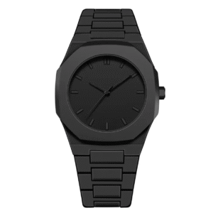 Black Arabic Aura Watch – Elegant Timepiece with Arabic Numerals