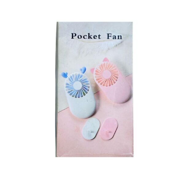 Mini Rechargeable Pocket Fan – Cute & Portable Summer Solution