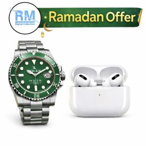 Ramzan Deal Combo Pack of AirPods and Rolex Watch. 🔥💯
